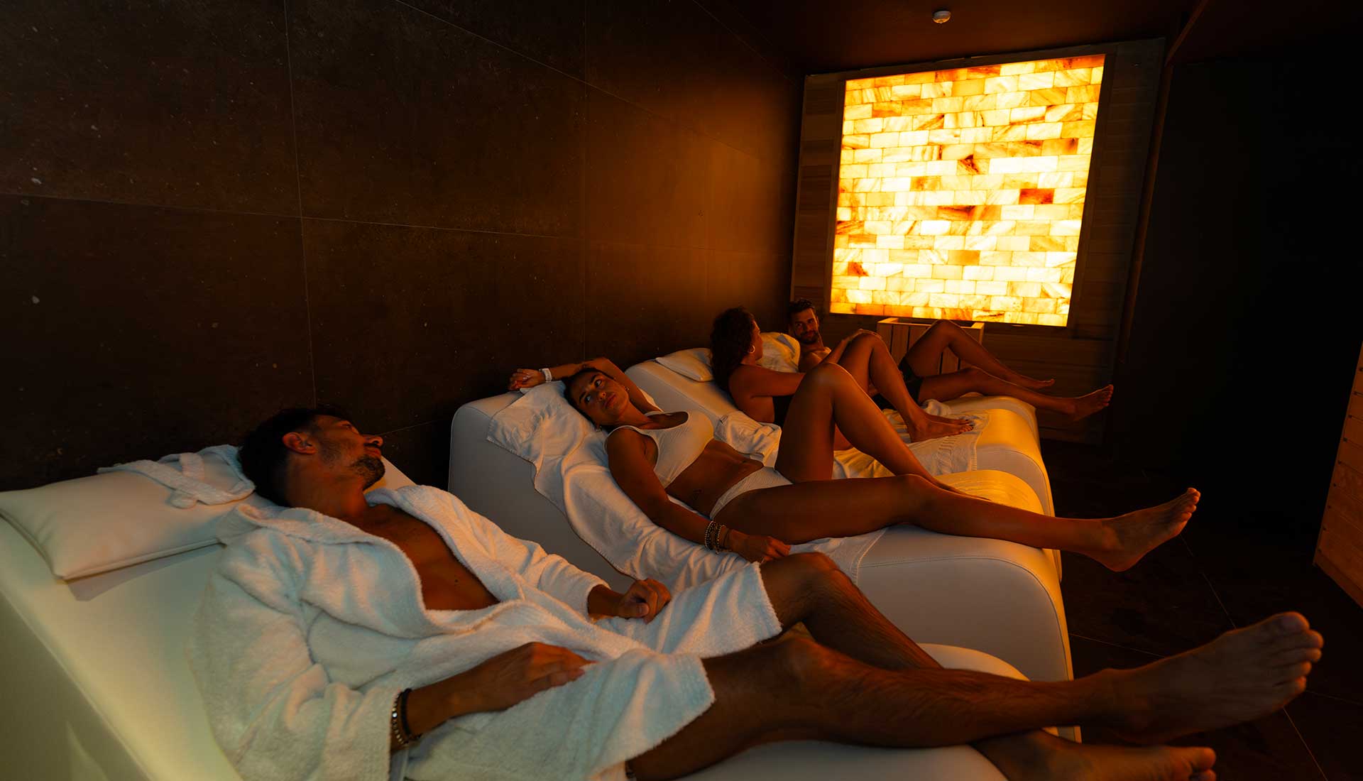 The relaxation area of the spa