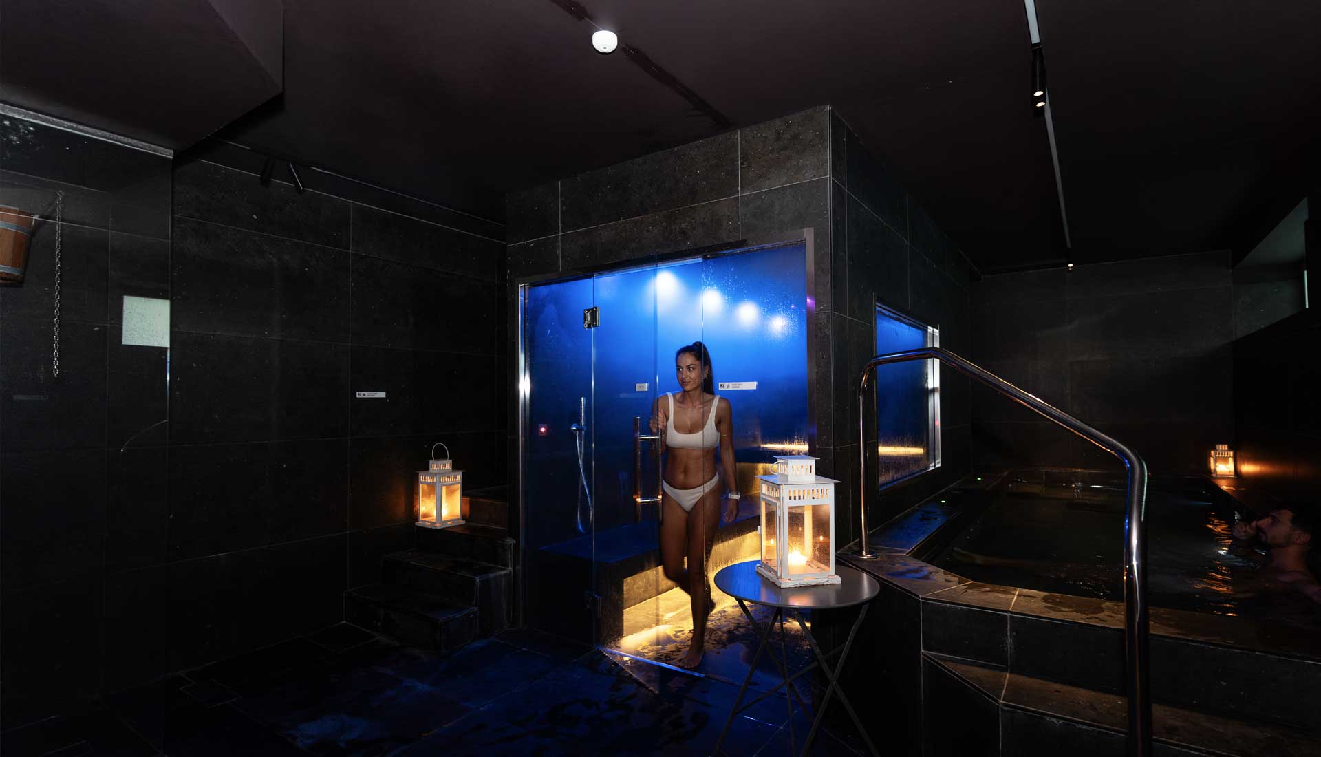 The wellness area of the Hotel Romagna